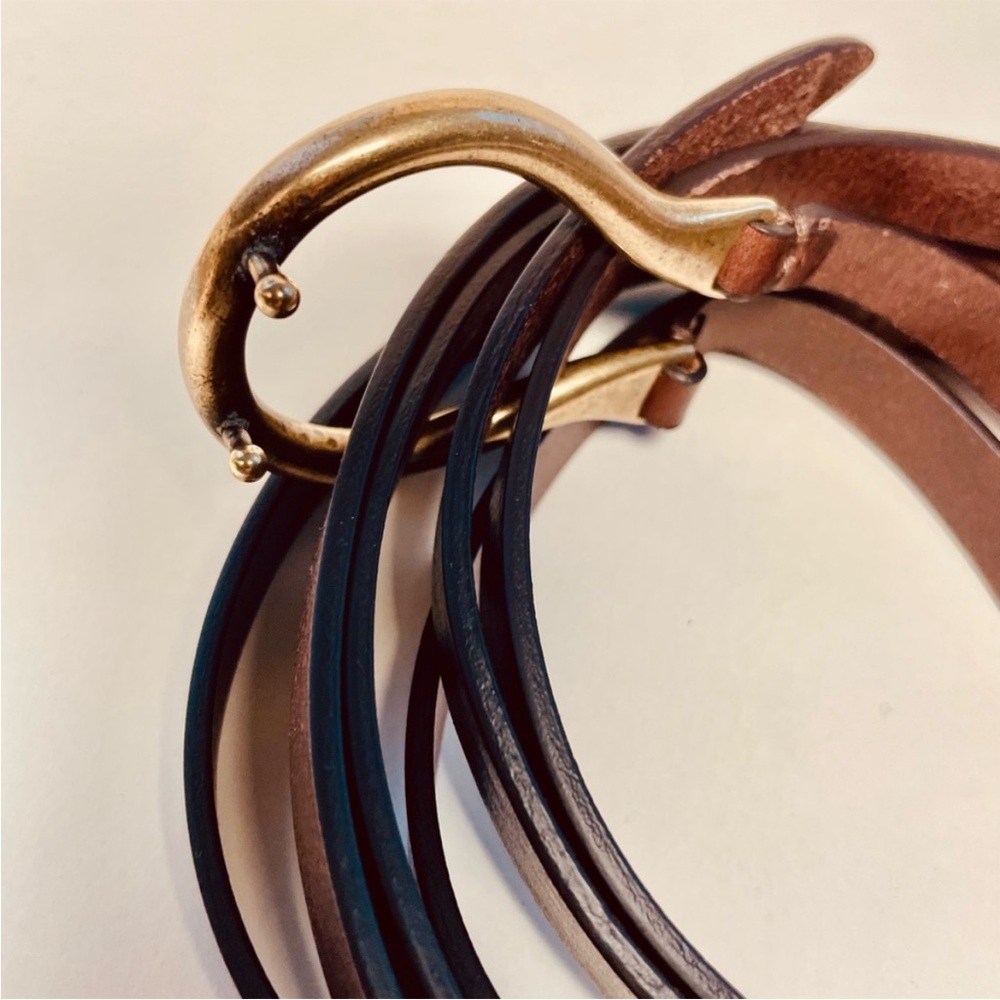 LAST ONE! Sundance Horseshoe Wrap Belt II, NWT, Large, Color: “Saddle” - Picture 13 of 16